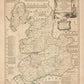 Lancashire Map dated 1749 - Antique Reproduction - Emanuel Bowen - Detailed County Map - Available Framed