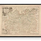 Surrey Map dated 1749 - Antique Reproduction - Emanuel Bowen - Detailed County Map - Available Framed