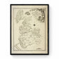 Domesday Map of Lancashire - 1086 AD - Antique Reproduction - Drawn according to the Domesday Survey in 1888 - Available Framed