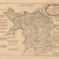 North Wales Map dated 1750 - Antique Reproduction - Emanuel Bowen - Detailed Map - Available Framed