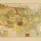 Map showing Indian Reservations within the limits of the United States dated 1892 - Antique Reproduction - Available Framed