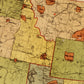 Map showing Indian Reservations within the limits of the United States dated 1892 - Antique Reproduction - Available Framed