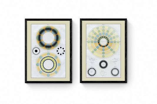 Light and Colour Set of 2 Prints - Antique Reproduction - Encyclopaedia Illustration - Vintage Wall Art - Available Framed