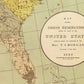 Map showing Indian Reservations within the limits of the United States dated 1892 - Antique Reproduction - Available Framed