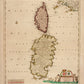 Sardinia and Corsica Map dated c. 1715 - Antique Reproduction - Italy & France - Available Framed