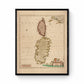 Sardinia and Corsica Map dated c. 1715 - Antique Reproduction - Italy & France - Available Framed