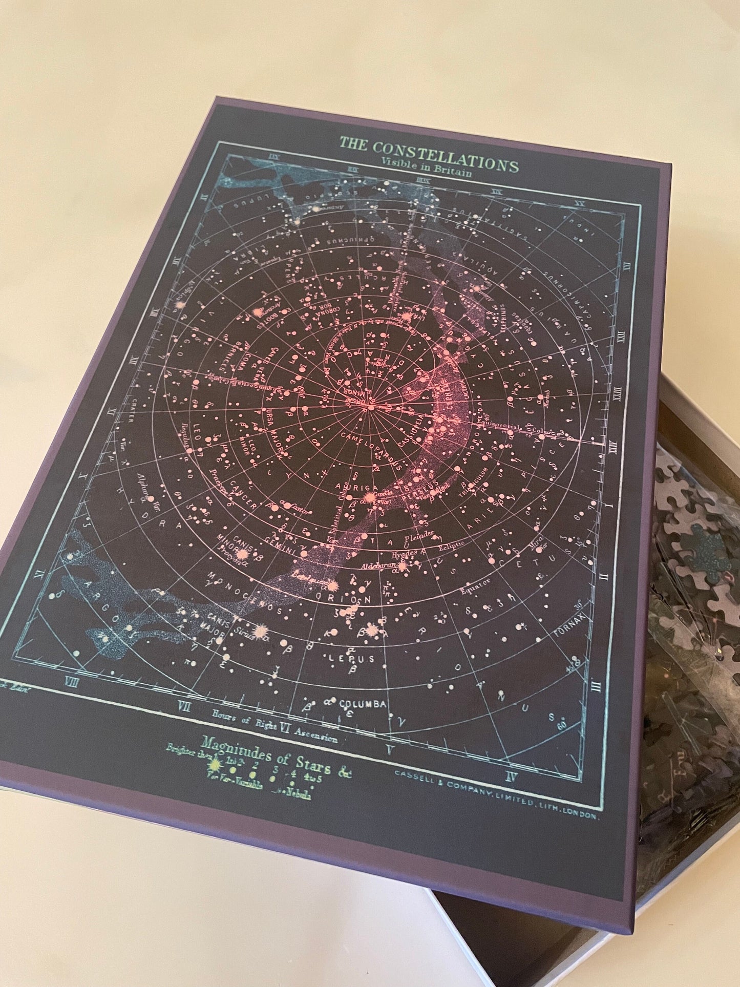 Constellations Jigsaw Puzzle 1000 pc Matt Finish Educational Astronomy Constellations visible in Britain Star Astrology Zodiac