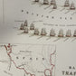 Battle of Trafalgar Map showing positions in Battle - Antique Reproduction - Naval Military History - Vintage Wall Map - Available Framed