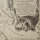 Lincolnshire Map dated 1755 - Antique Reproduction - Emanuel Bowen - Detailed County Map - Available Framed