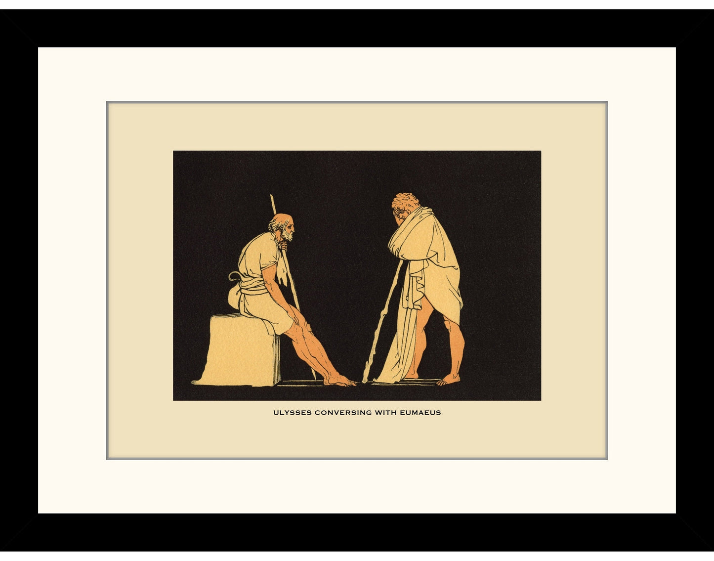 Ulysses conversing with Eumaeus Print