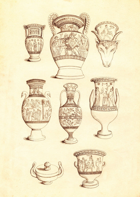 Etruscan Vases Print