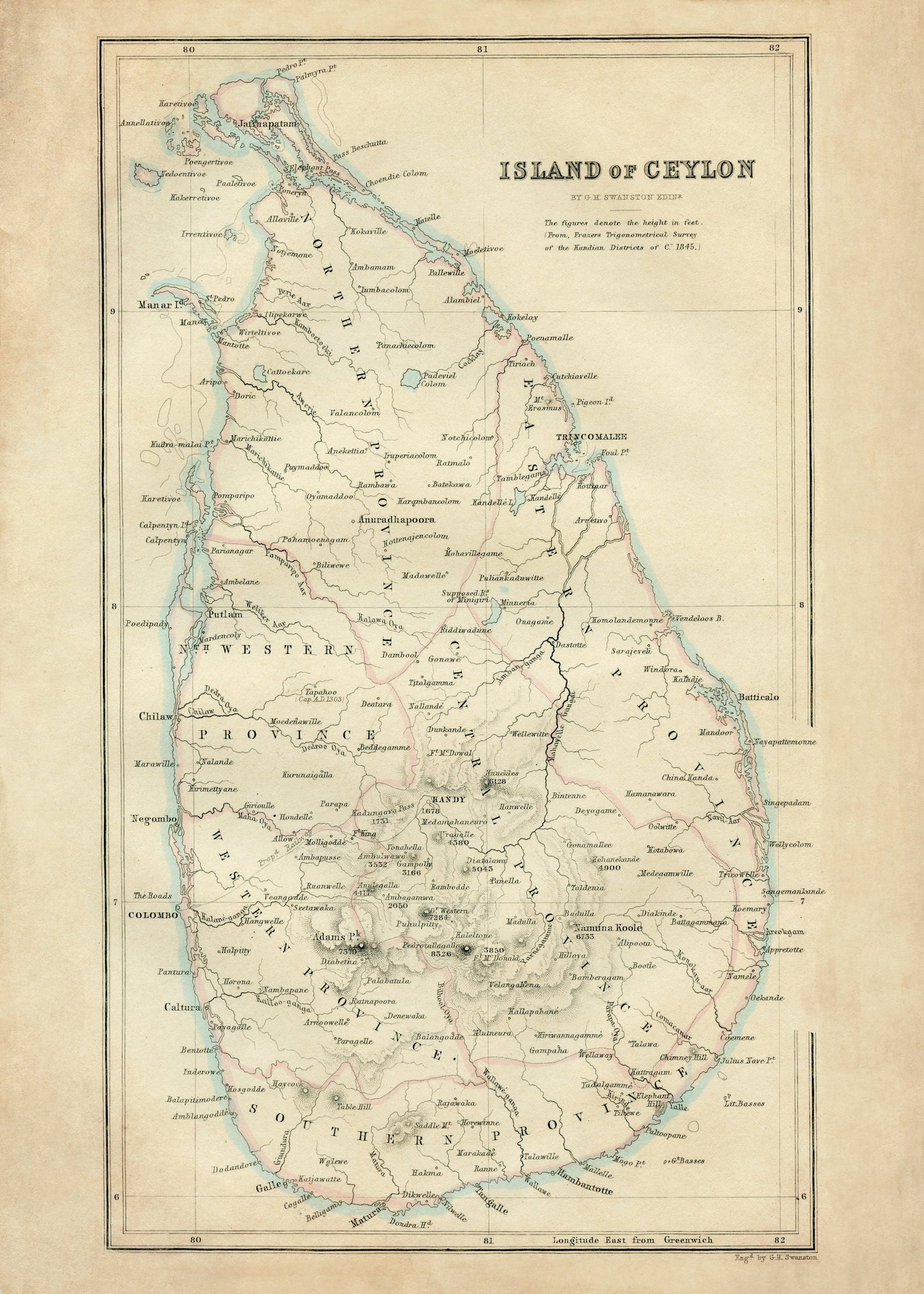 Ceylon Map