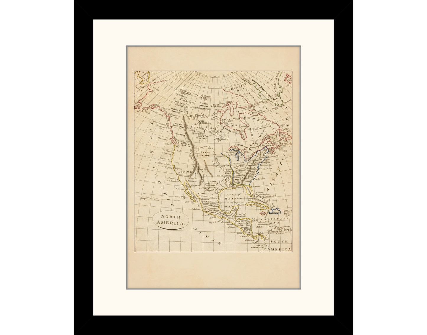 North America Map from 1819