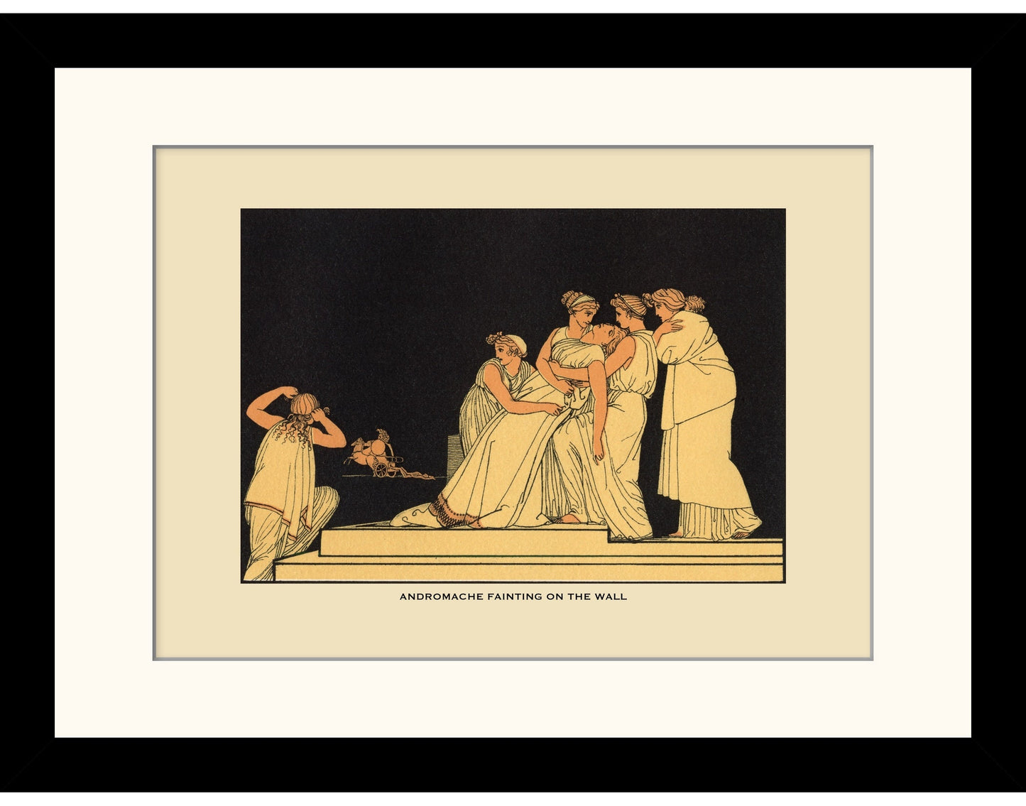 Andromache fainting on the Wall Print