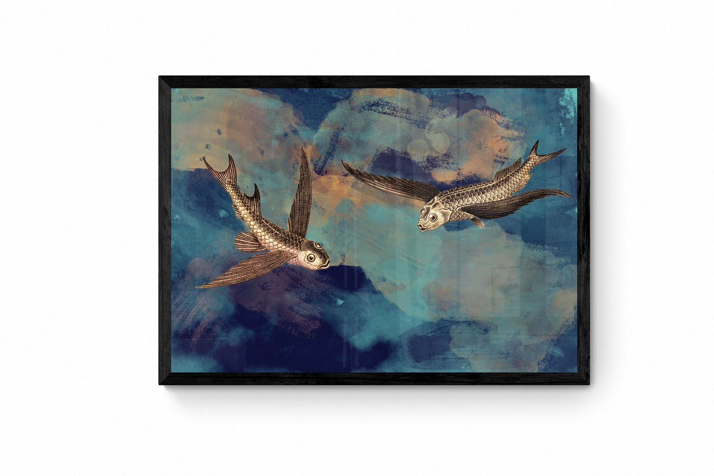 Flying Fish Watercolour