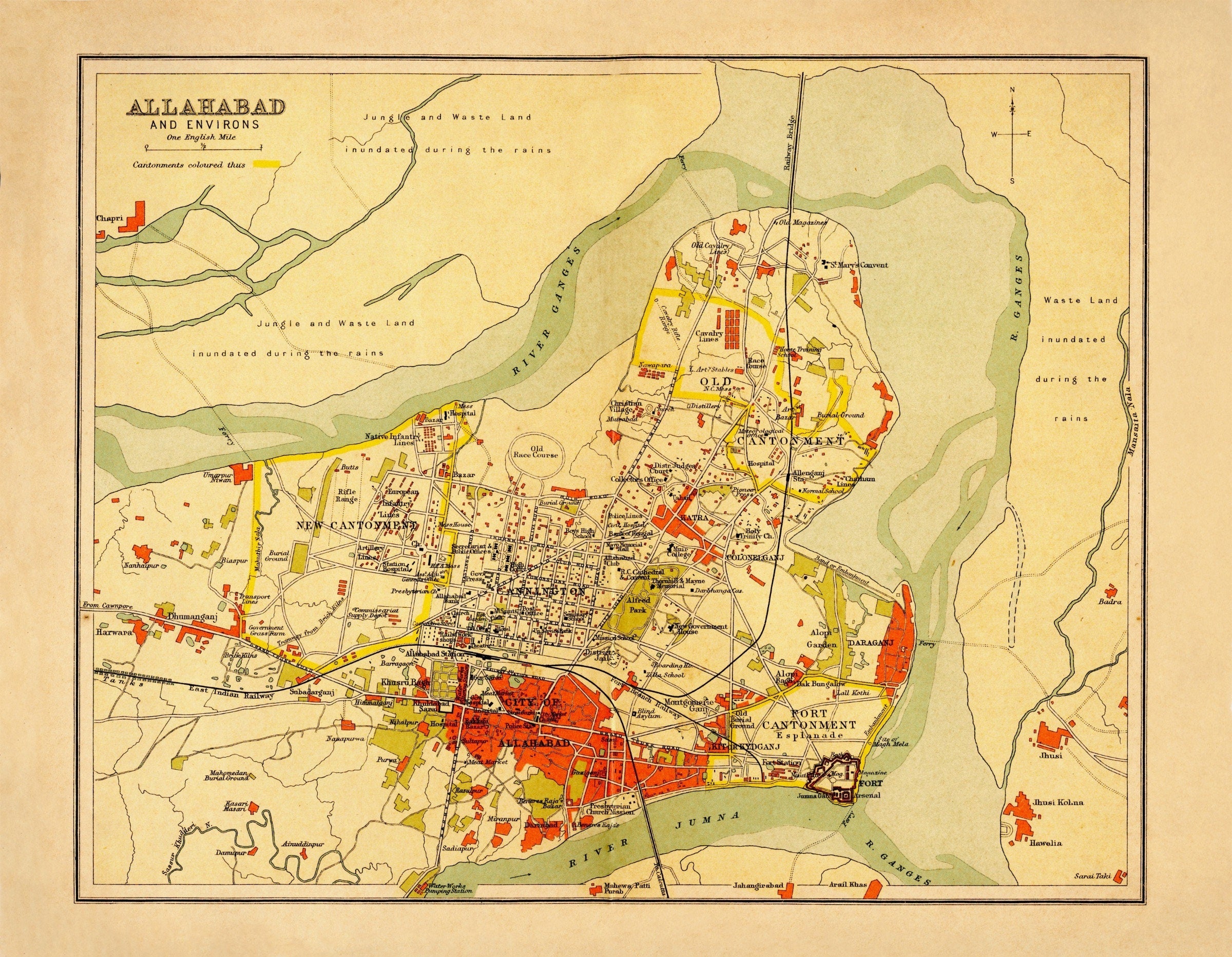 Allahabad Map - City Plan – Ninska Designs