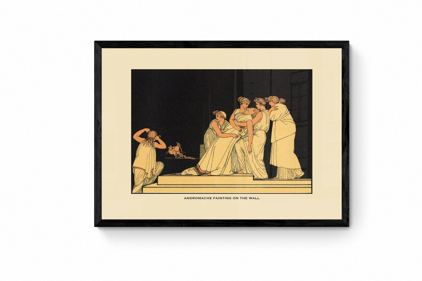 Andromache fainting on the Wall Print