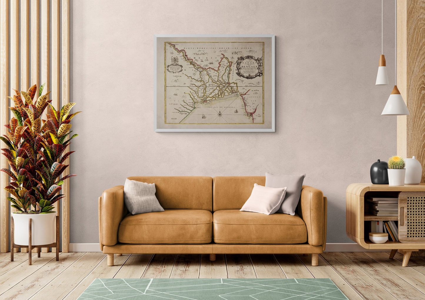 Bay of Bengal Map dated 1685 - Antique Reproduction - John Thornton - Bangladesh - Vintage Wall Map - Available Framed