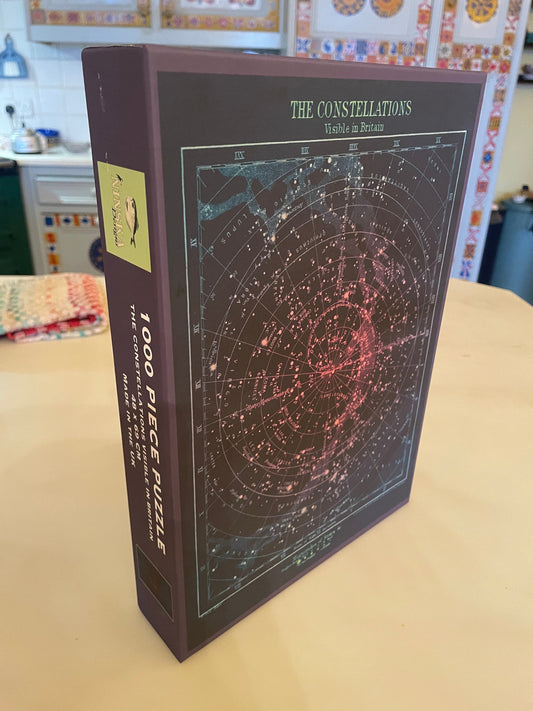 Constellations Jigsaw Puzzle 1000 pc Matt Finish Educational Astronomy Constellations visible in Britain Star Astrology Zodiac